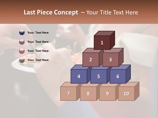 A Group Of People Holding A Plate Of Food PowerPoint Template