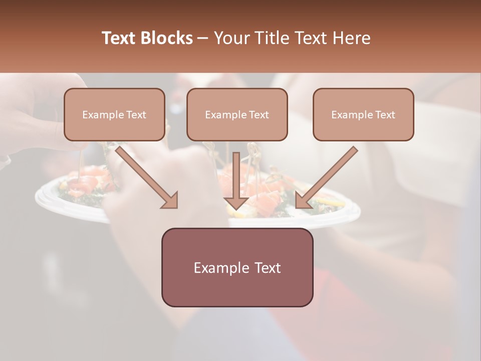 A Group Of People Holding A Plate Of Food PowerPoint Template