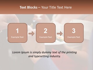 A Group Of People Holding A Plate Of Food PowerPoint Template