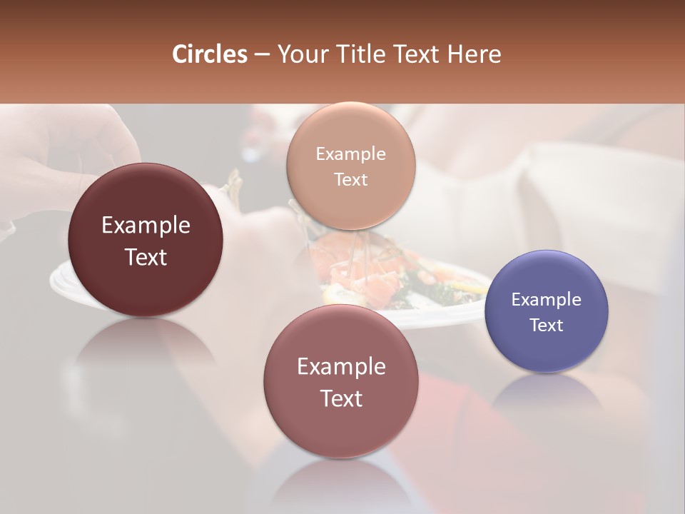 A Group Of People Holding A Plate Of Food PowerPoint Template