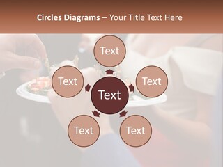 A Group Of People Holding A Plate Of Food PowerPoint Template
