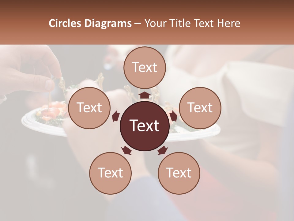 A Group Of People Holding A Plate Of Food PowerPoint Template