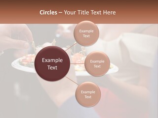 A Group Of People Holding A Plate Of Food PowerPoint Template