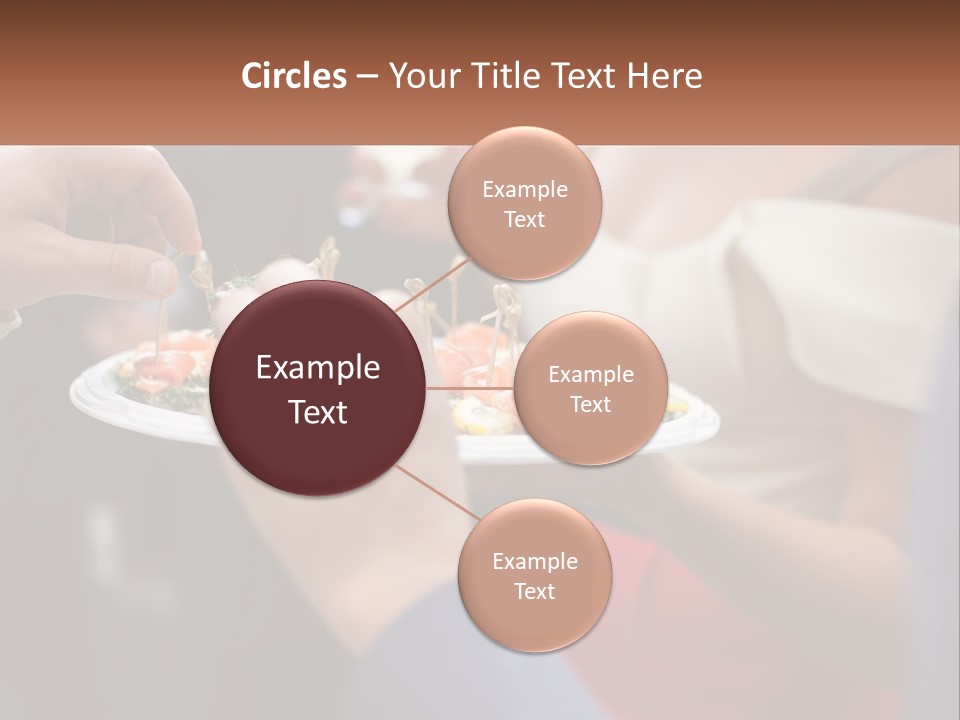 A Group Of People Holding A Plate Of Food PowerPoint Template
