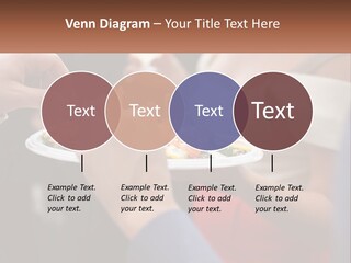A Group Of People Holding A Plate Of Food PowerPoint Template