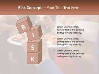 A Group Of People Holding A Plate Of Food PowerPoint Template