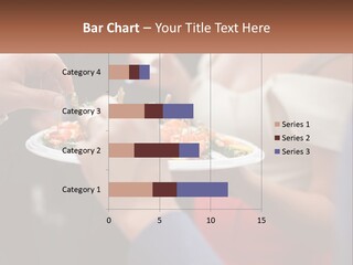 A Group Of People Holding A Plate Of Food PowerPoint Template