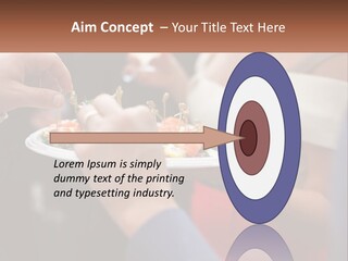 A Group Of People Holding A Plate Of Food PowerPoint Template