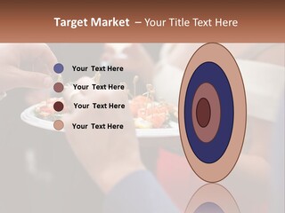 A Group Of People Holding A Plate Of Food PowerPoint Template