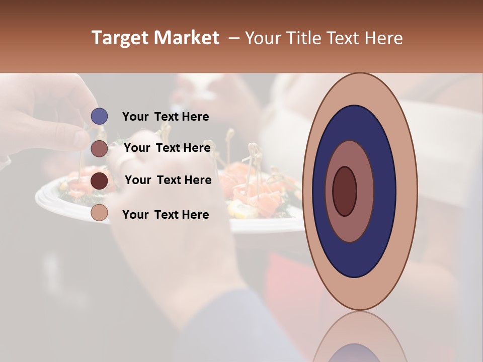 A Group Of People Holding A Plate Of Food PowerPoint Template