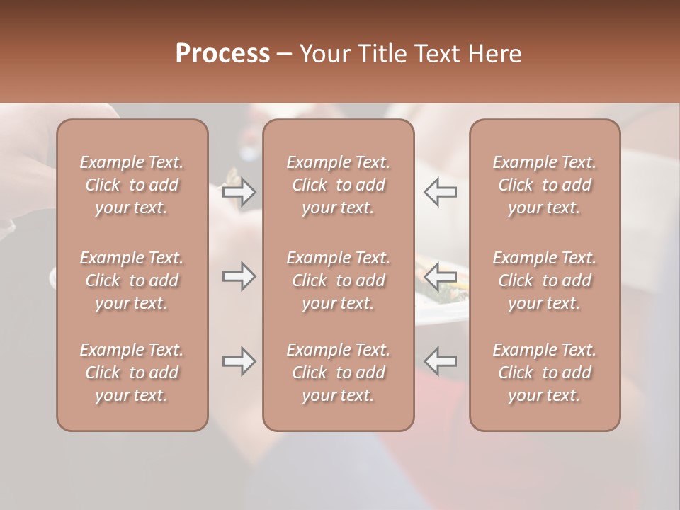 A Group Of People Holding A Plate Of Food PowerPoint Template