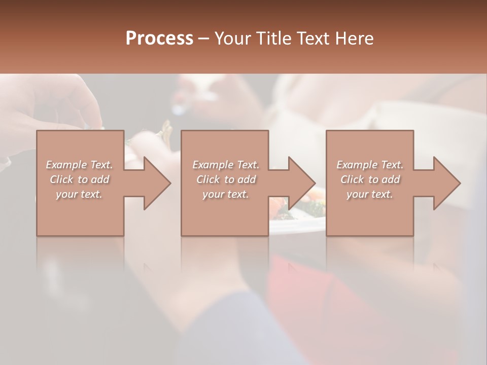 A Group Of People Holding A Plate Of Food PowerPoint Template