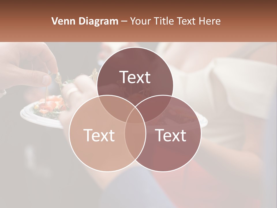 A Group Of People Holding A Plate Of Food PowerPoint Template