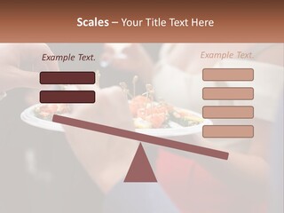 A Group Of People Holding A Plate Of Food PowerPoint Template