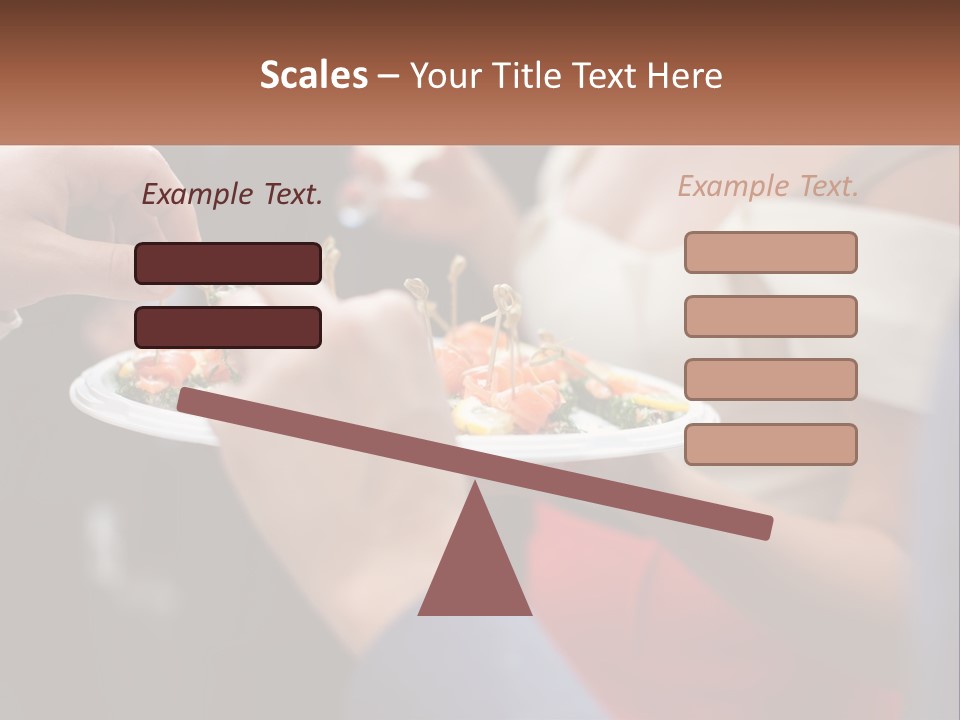 A Group Of People Holding A Plate Of Food PowerPoint Template