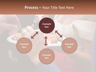 A Group Of People Holding A Plate Of Food PowerPoint Template