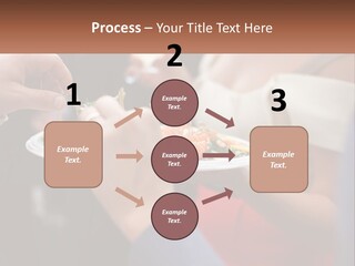 A Group Of People Holding A Plate Of Food PowerPoint Template