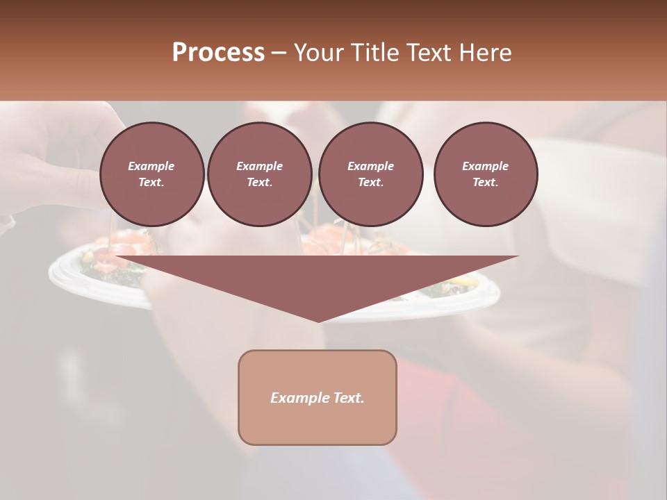 A Group Of People Holding A Plate Of Food PowerPoint Template