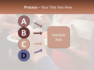A Group Of People Holding A Plate Of Food PowerPoint Template
