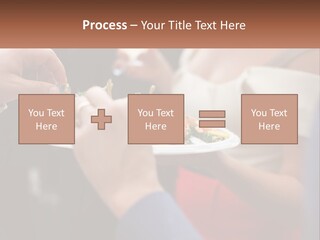 A Group Of People Holding A Plate Of Food PowerPoint Template