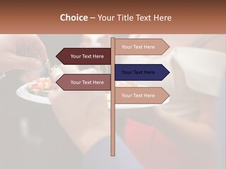 A Group Of People Holding A Plate Of Food PowerPoint Template