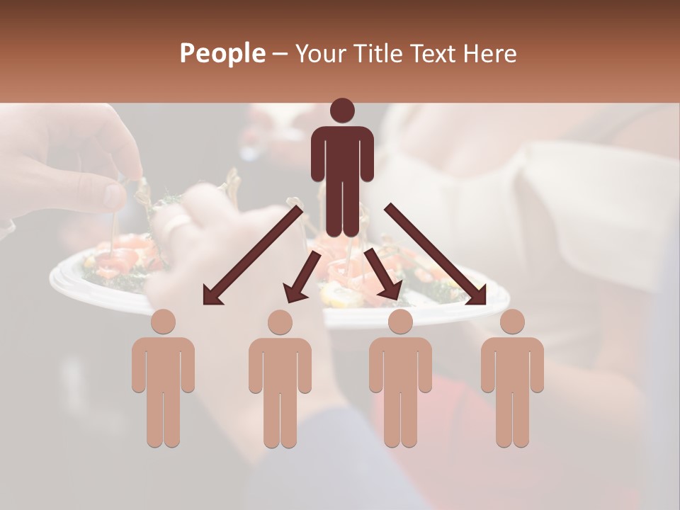 A Group Of People Holding A Plate Of Food PowerPoint Template