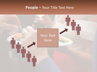 A Group Of People Holding A Plate Of Food PowerPoint Template