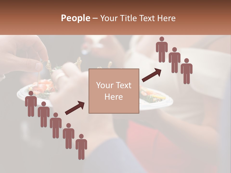 A Group Of People Holding A Plate Of Food PowerPoint Template