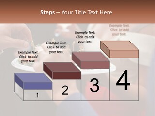 A Group Of People Holding A Plate Of Food PowerPoint Template