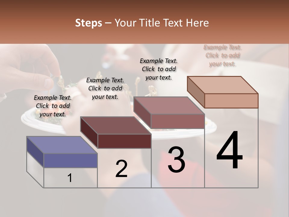 A Group Of People Holding A Plate Of Food PowerPoint Template