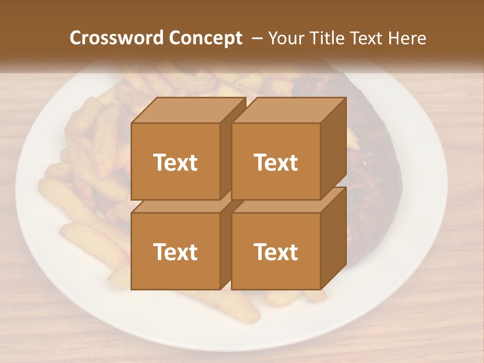 A Plate Of French Fries And A Hot Dog On A Plate PowerPoint Template