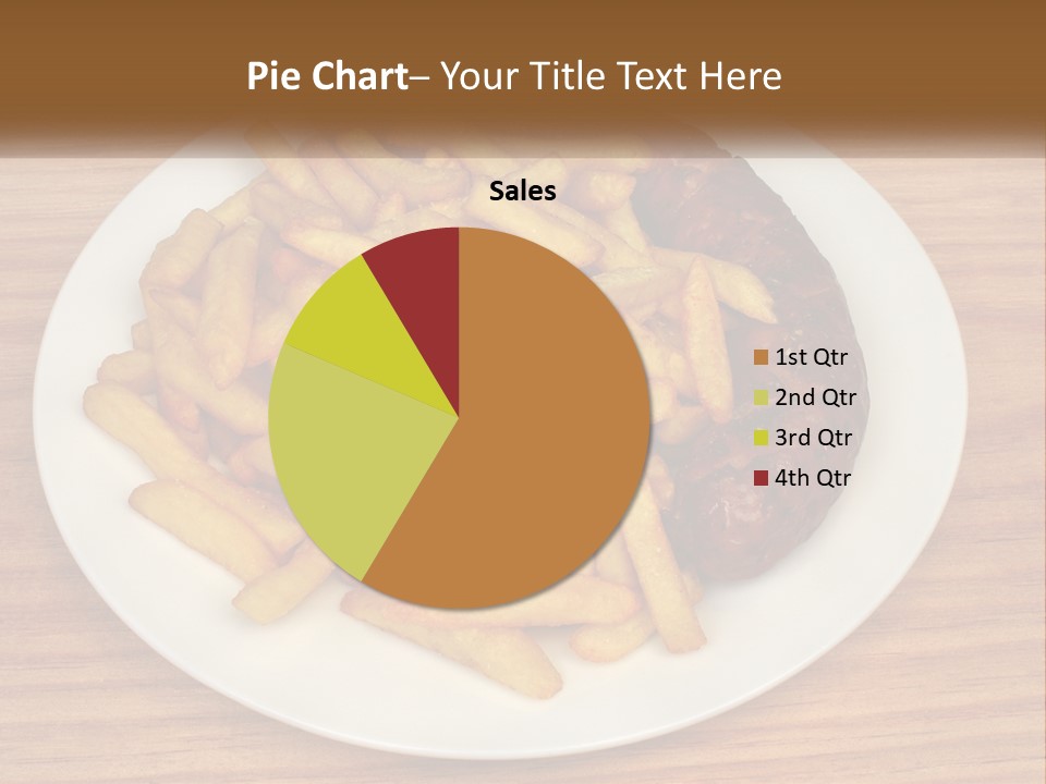 A Plate Of French Fries And A Hot Dog On A Plate PowerPoint Template