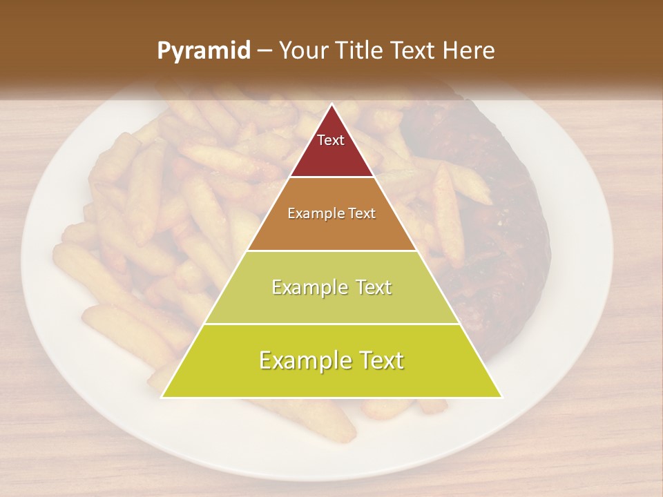 A Plate Of French Fries And A Hot Dog On A Plate PowerPoint Template