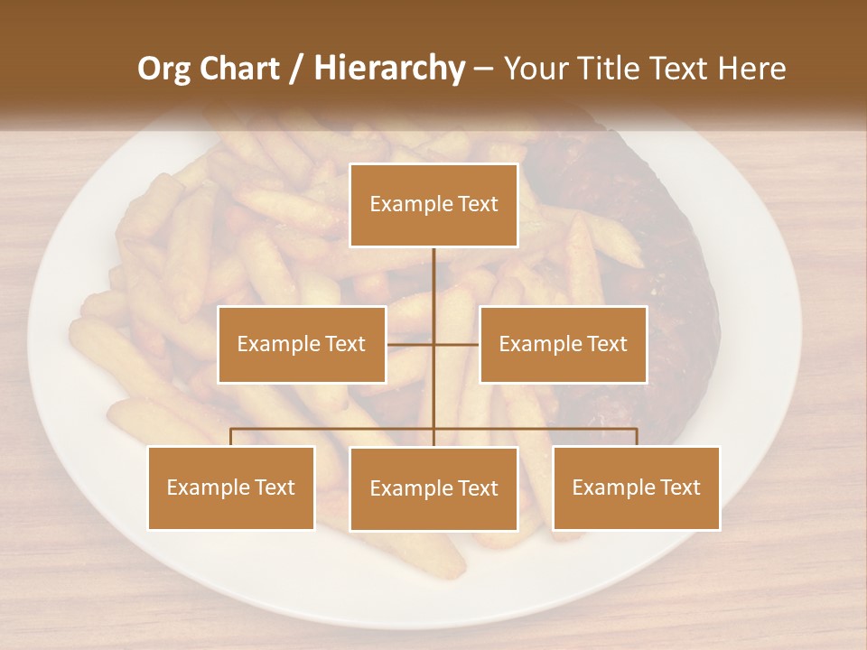 A Plate Of French Fries And A Hot Dog On A Plate PowerPoint Template