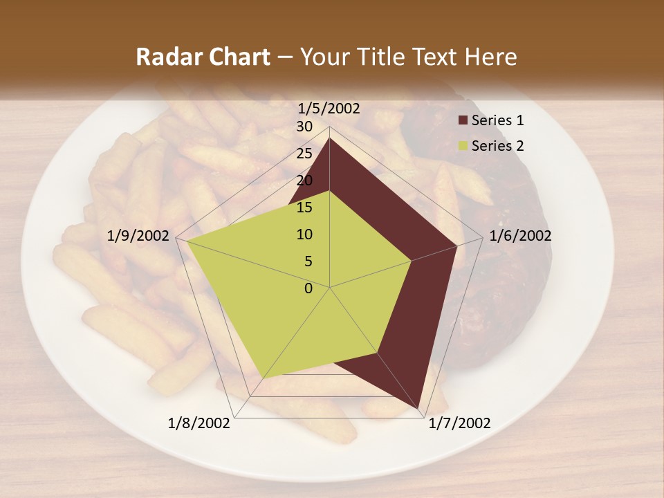 A Plate Of French Fries And A Hot Dog On A Plate PowerPoint Template