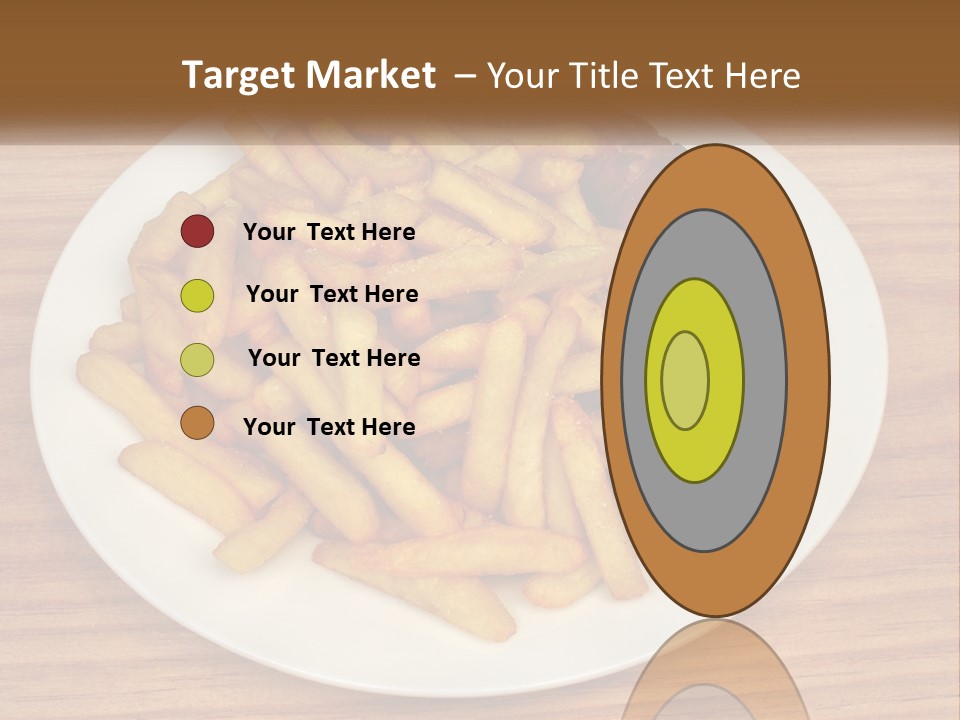 A Plate Of French Fries And A Hot Dog On A Plate PowerPoint Template