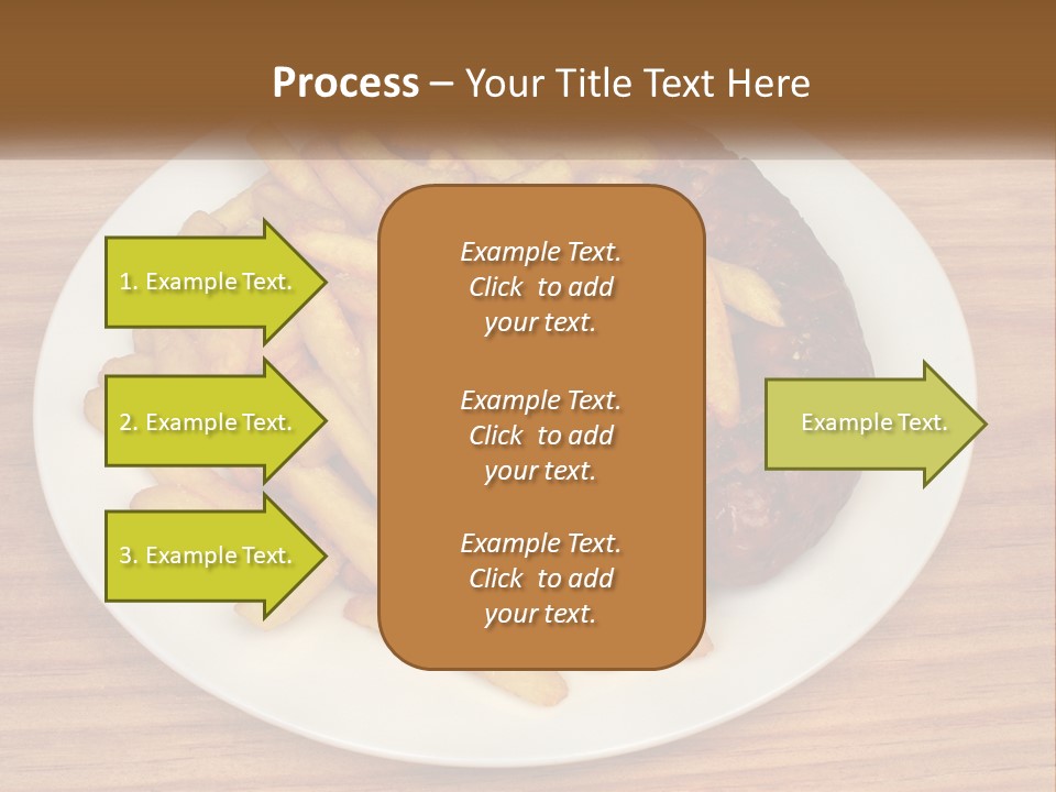 A Plate Of French Fries And A Hot Dog On A Plate PowerPoint Template