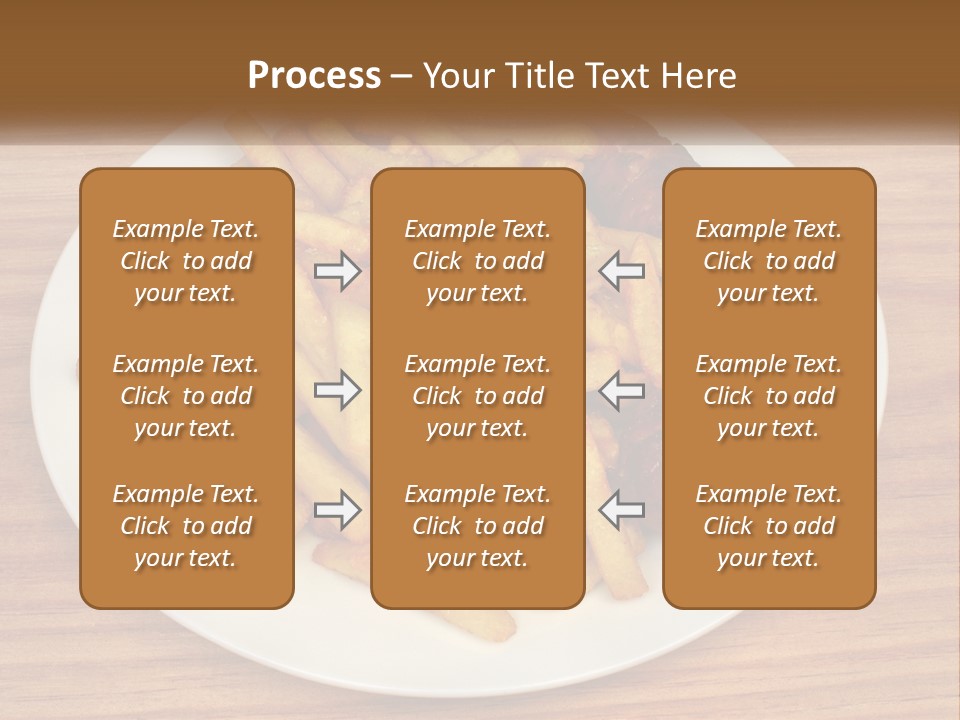 A Plate Of French Fries And A Hot Dog On A Plate PowerPoint Template