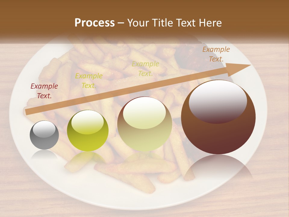 A Plate Of French Fries And A Hot Dog On A Plate PowerPoint Template