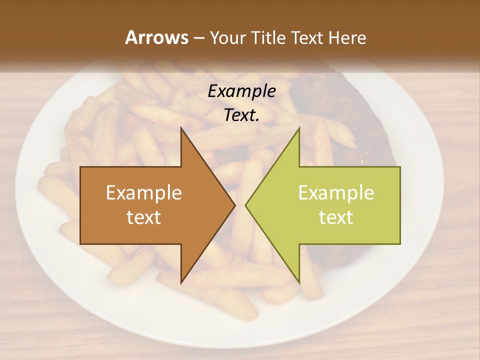 A Plate Of French Fries And A Hot Dog On A Plate PowerPoint Template