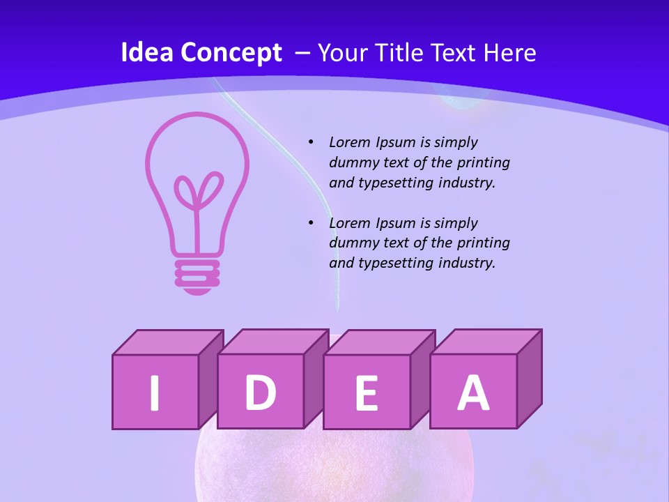 A Cell Phone With A Cord Attached To It PowerPoint Template