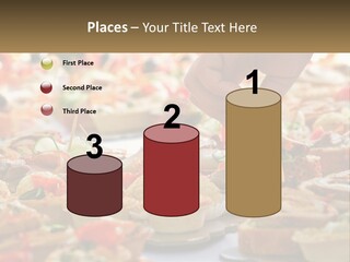A Person Picking Up A Piece Of Food From A Table PowerPoint Template
