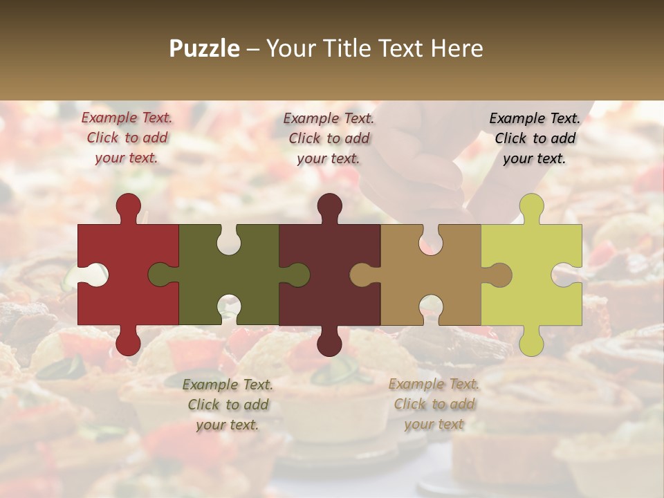 A Person Picking Up A Piece Of Food From A Table PowerPoint Template