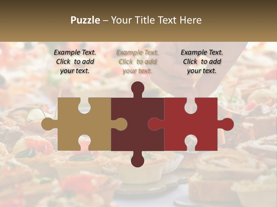 A Person Picking Up A Piece Of Food From A Table PowerPoint Template