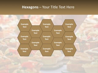 A Person Picking Up A Piece Of Food From A Table PowerPoint Template