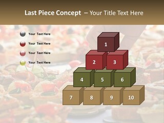 A Person Picking Up A Piece Of Food From A Table PowerPoint Template