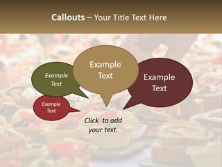 A Person Picking Up A Piece Of Food From A Table PowerPoint Template