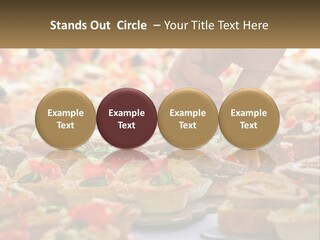 A Person Picking Up A Piece Of Food From A Table PowerPoint Template