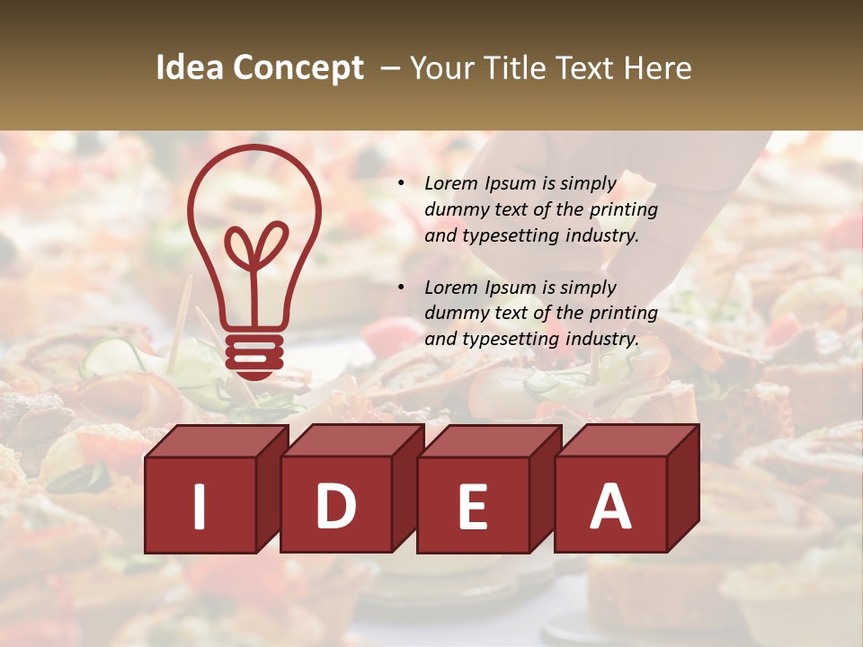 A Person Picking Up A Piece Of Food From A Table PowerPoint Template