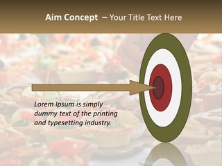 A Person Picking Up A Piece Of Food From A Table PowerPoint Template
